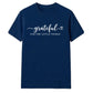 Grateful for little things text Thanksgiving Unisex T-Shirt