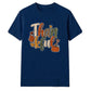Leopard print thankful text art Thanksgiving Unisex T-Shirt