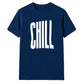 Minimalist Elongated Chill Typo Print Unisex T-Shirt
