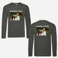 Personalised Photo/Text Sweatshirt, Custom Sleeve/Chest/Back Printed Sweater, Matching Shirt, Comfort Color Unisex Jumper, Fathers Day Gifts
