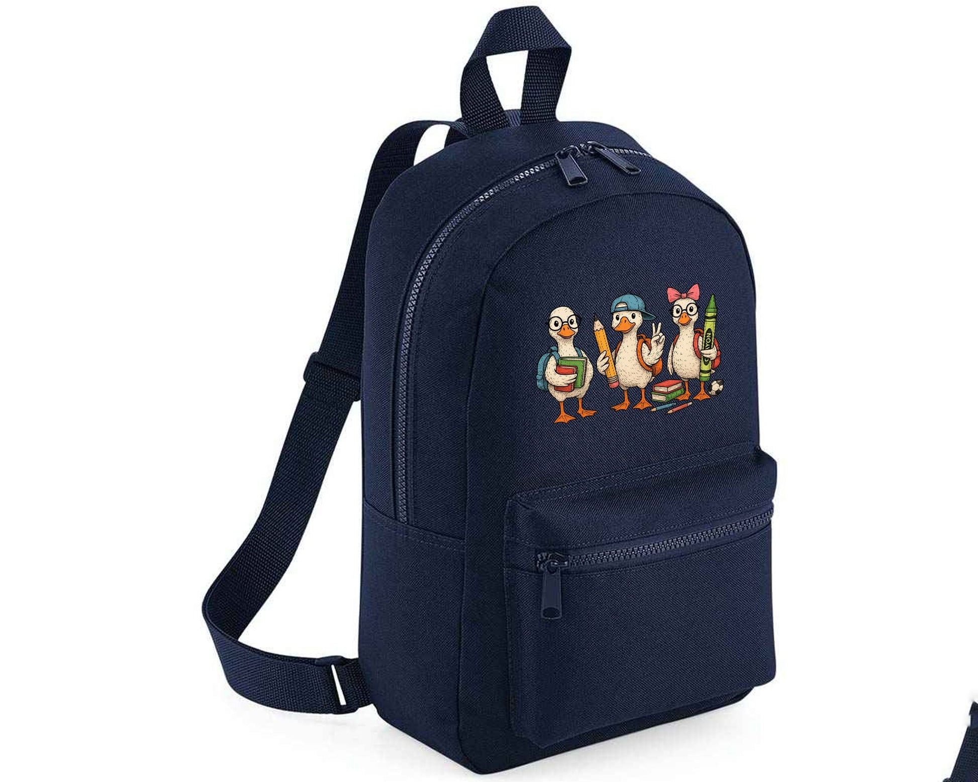 Back To School Duck Backpack, Funny & Trendy Fashion School Bag For Kids, Perfect Gift For Duck Lovers M8486