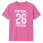 No 26 Portugal football tournament unisex t-shirt