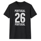 No 26 Portugal football tournament unisex t-shirt