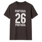 No 26 Portugal football tournament unisex t-shirt