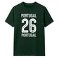 No 26 Portugal football tournament unisex t-shirt