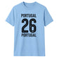 No 26 Portugal football tournament unisex t-shirt