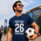No 26 Portugal football tournament unisex t-shirt