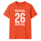 No 26 Portugal football tournament unisex t-shirt