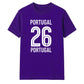 No 26 Portugal football tournament unisex t-shirt
