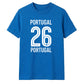 No 26 Portugal football tournament unisex t-shirt