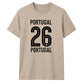 No 26 Portugal football tournament unisex t-shirt