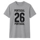 No 26 Portugal football tournament unisex t-shirt