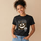 No Fear No Limits Edgy Smile Graphic Ladies T-Shirt