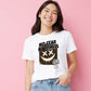 No Fear No Limits Edgy Smile Graphic Ladies T-Shirt