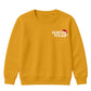 North Pole Santa Chest Graphic Christmas Kids Sweatshirt