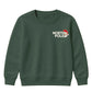 North Pole Santa Chest Graphic Christmas Kids Sweatshirt