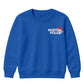 North Pole Santa Chest Graphic Christmas Kids Sweatshirt