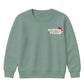 North Pole Santa Chest Graphic Christmas Kids Sweatshirt