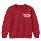 North Pole Santa Chest Graphic Christmas Kids Sweatshirt
