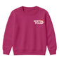 North Pole Santa Chest Graphic Christmas Kids Sweatshirt