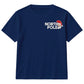 North Pole Santa Claus Chest Print Christmas Kids T-Shirt