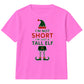 Not Short Just A Tall Elf Graphic Christmas Kids T-Shirt