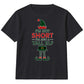 Not Short Just A Tall Elf Graphic Christmas Kids T-Shirt