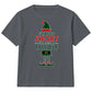 Not Short Just A Tall Elf Graphic Christmas Kids T-Shirt