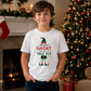 Not Short Just A Tall Elf Graphic Christmas Kids T-Shirt