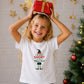 Not Short Just A Tall Elf Graphic Christmas Kids T-Shirt