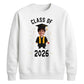 Custom Photo Unisex Sweatshirt Class of 2026 Graduation Gift for Him or Her