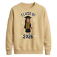 Custom Photo Unisex Sweatshirt Class of 2026 Graduation Gift for Him or Her