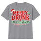 Novelty Merry Drunk Graphic Quote Christmas Kids T-Shirt