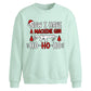 Now I Have A Machine Gun Art Christmas Oversized Sweatshirt