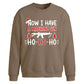 Now I Have A Machine Gun Art Christmas Oversized Sweatshirt