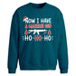 Now I Have A Machine Gun Art Christmas Oversized Sweatshirt