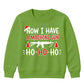 Now I Have A Machine Gun Quote Christmas Kids Sweatshirt