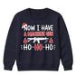 Now I Have A Machine Gun Quote Christmas Kids Sweatshirt