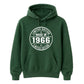 60th Birthday Unisex Hoodie Made in 1966 Limited Edition Vintage