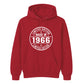 60th Birthday Unisex Hoodie Made in 1966 Limited Edition Vintage