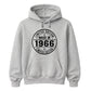 60th Birthday Unisex Hoodie Made in 1966 Limited Edition Vintage