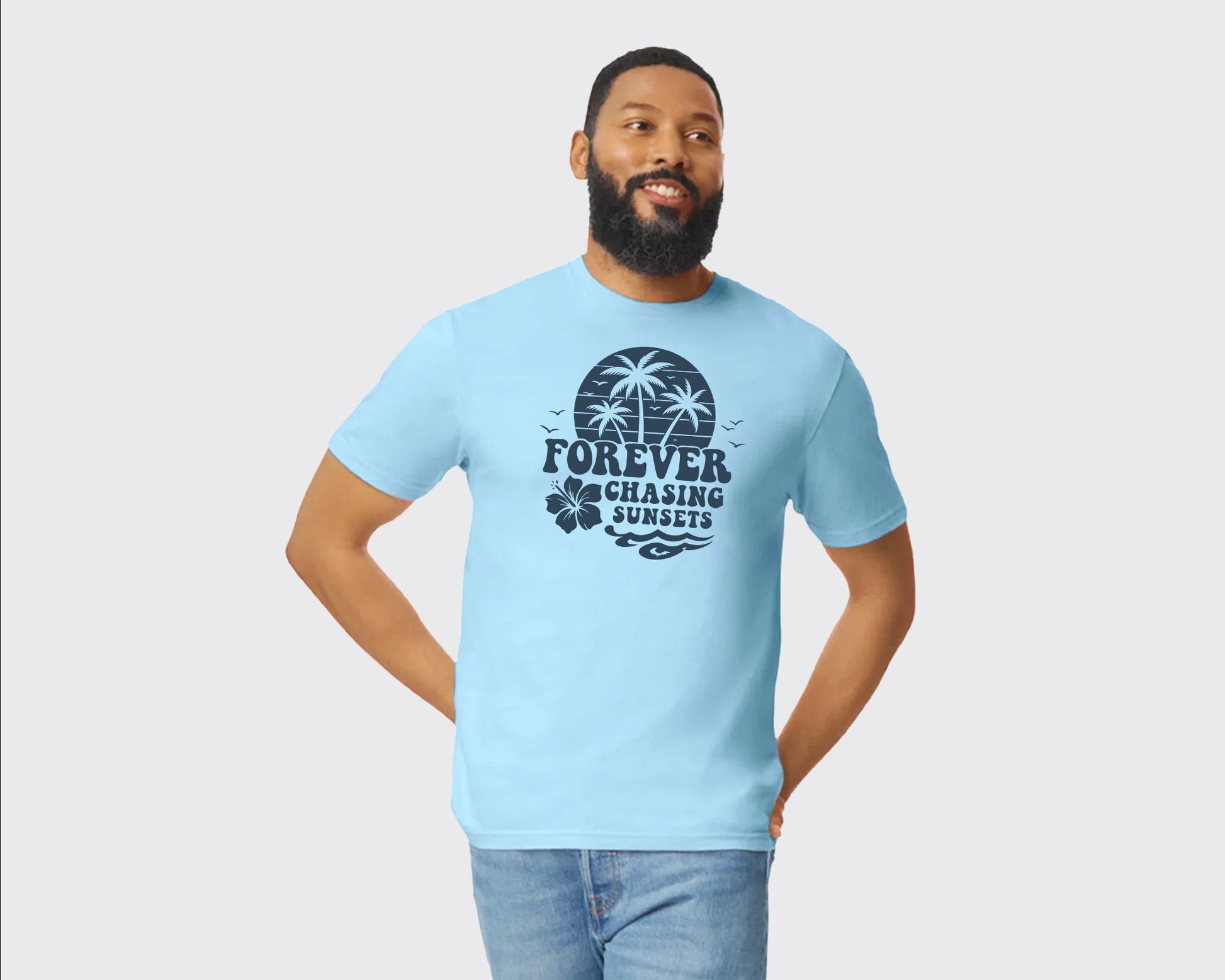 Hawai Summer T-Shirt, Lightweight, Breathable Tee for Men & Women, Island Design For Beach Days & Vacations M8436