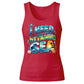 Ocean Waves I Need Vitamin Sea Coastal Graphic Ladies Tank Top