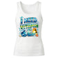 Ocean Waves I Need Vitamin Sea Coastal Graphic Ladies Tank Top