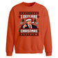Office comedy quote ugly knit Christmas Oversized Sweatshirt