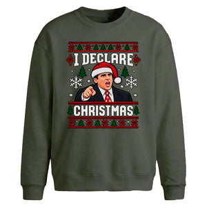 Office comedy quote ugly knit Christmas Oversized Sweatshirt