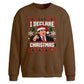 Office comedy quote ugly knit Christmas Oversized Sweatshirt