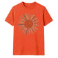 Retro sunburst graphic unisex t-shirt
