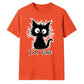 Crazy Scruffy Cat I'm Fine Slogan Graphic Unisex T-Shirt