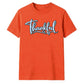 Cursive script thankful word Thanksgiving Unisex T-Shirt